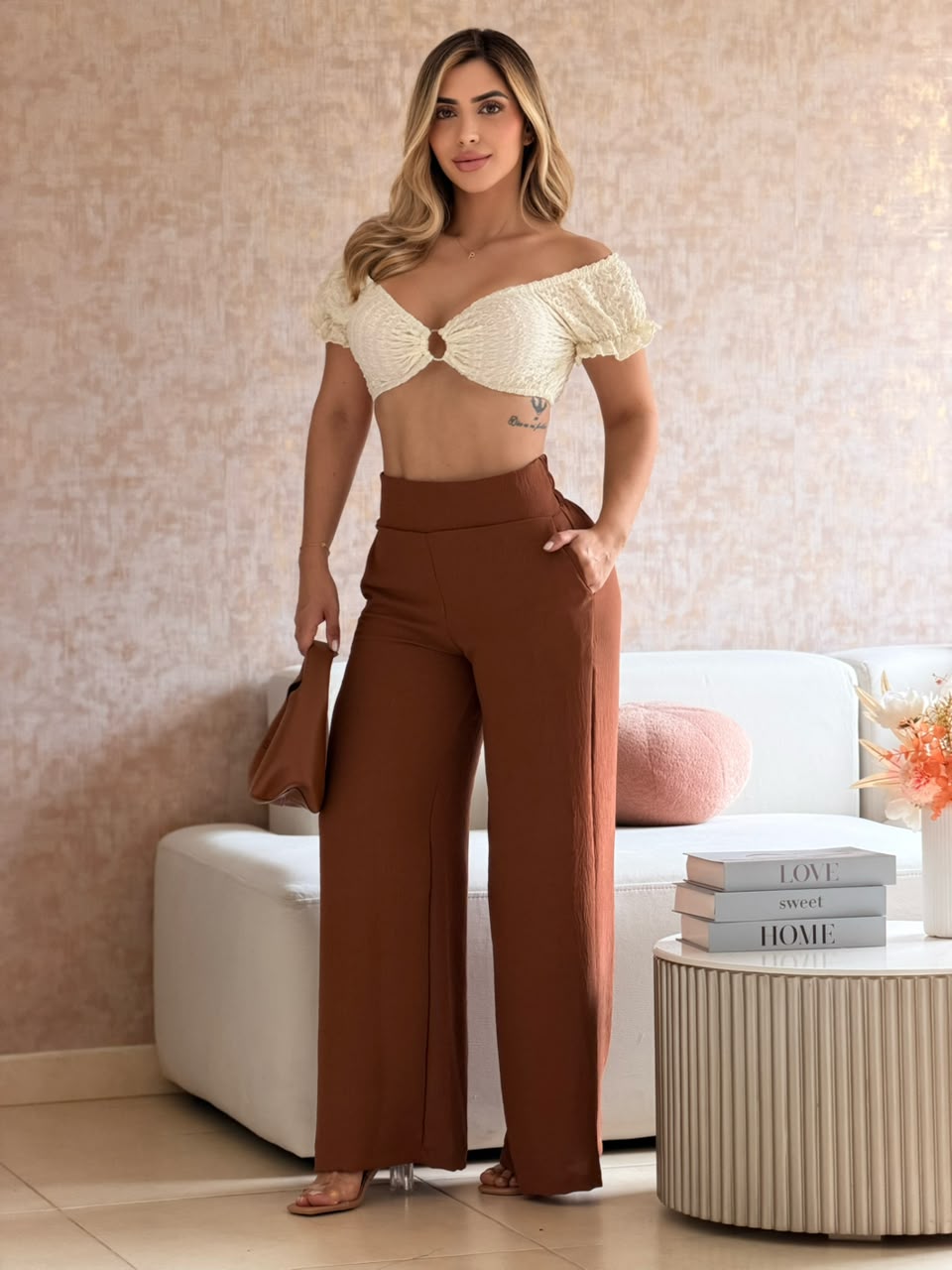 PANTALON CREPE MARTILLADO